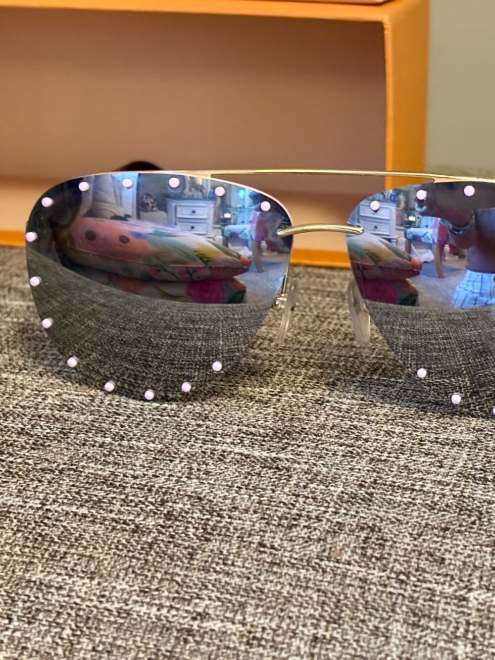 Louis Vuitton Aviator Mirrored 'Party" Sunglasses